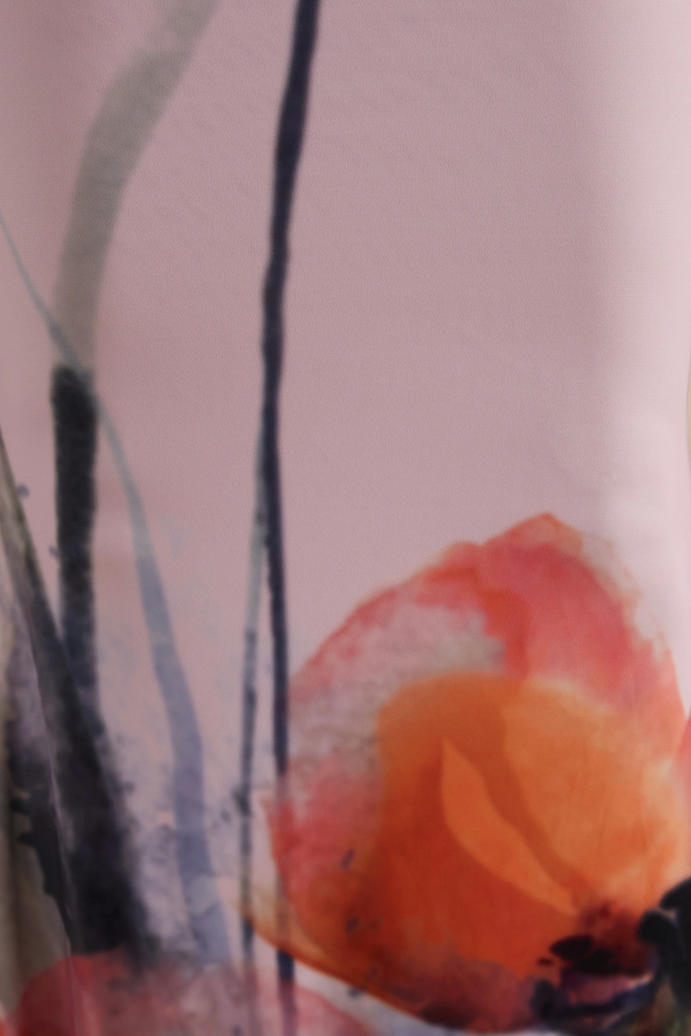 Katia | Pink Poppy Print Bardot-Neck Maxi Dress - Image 7