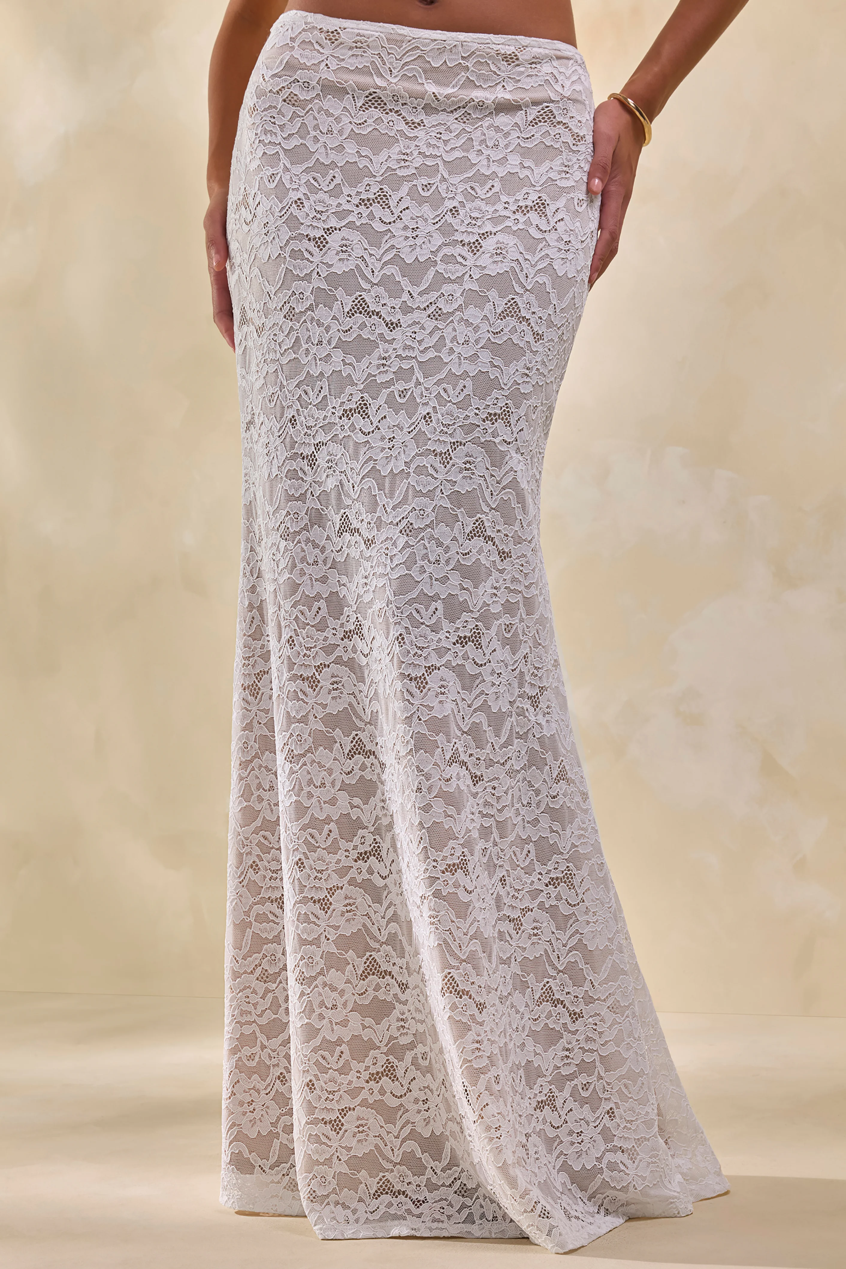 Lunisse | White Lace Maxi Skirt - Image 2